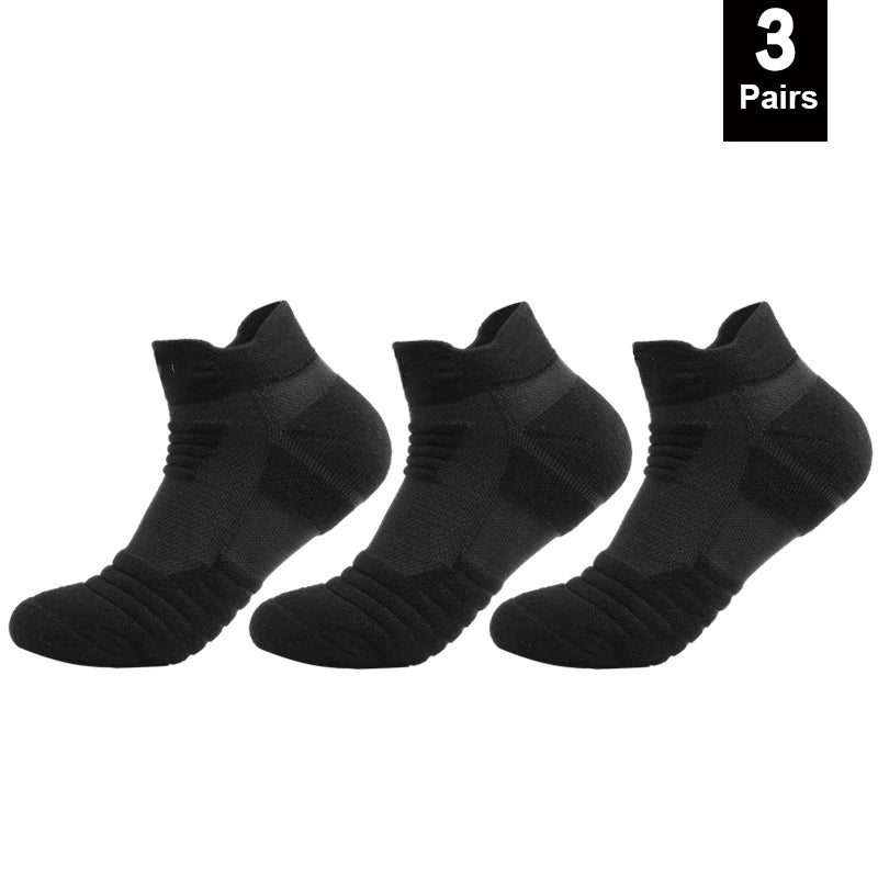 1/3 Pairs Anti-slip Football Socks Men Cotton Sock Short Long Tube Soccer Basketball Sport Socks Breathable Deodorous