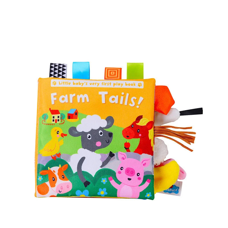 Soft 3D Cloth Baby Books – Sensory Early Learning Stroller Toys (0–12M)