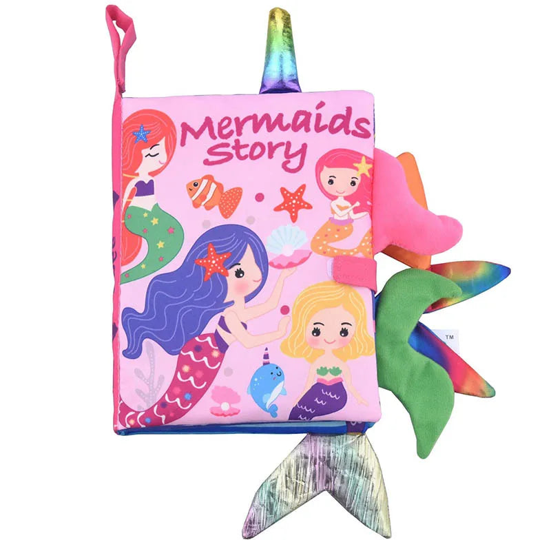Soft 3D Cloth Baby Books – Sensory Early Learning Stroller Toys (0–12M)
