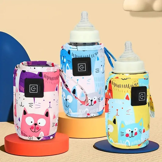 USB Milk, Water Warmer, Travel Stroller Insulated Bag, Nursing Bottle Heater, Portable Bottle Feeding Warmer