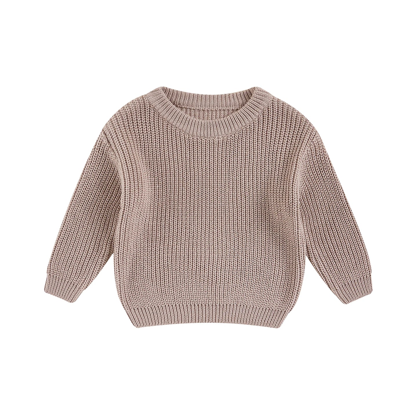 MISOWMNJOY Kids Knit Sweater – Winter Long Sleeve Pullover for Boys & Girls