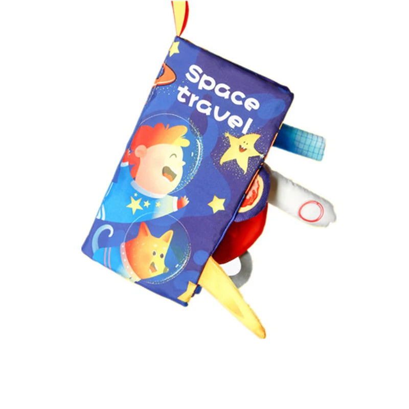 Soft 3D Cloth Baby Books – Sensory Early Learning Stroller Toys (0–12M)