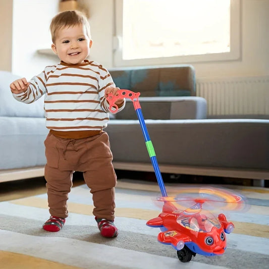 Toddler Push Walker Toy – Fun Airplane Ride-On for Early Walking & Play