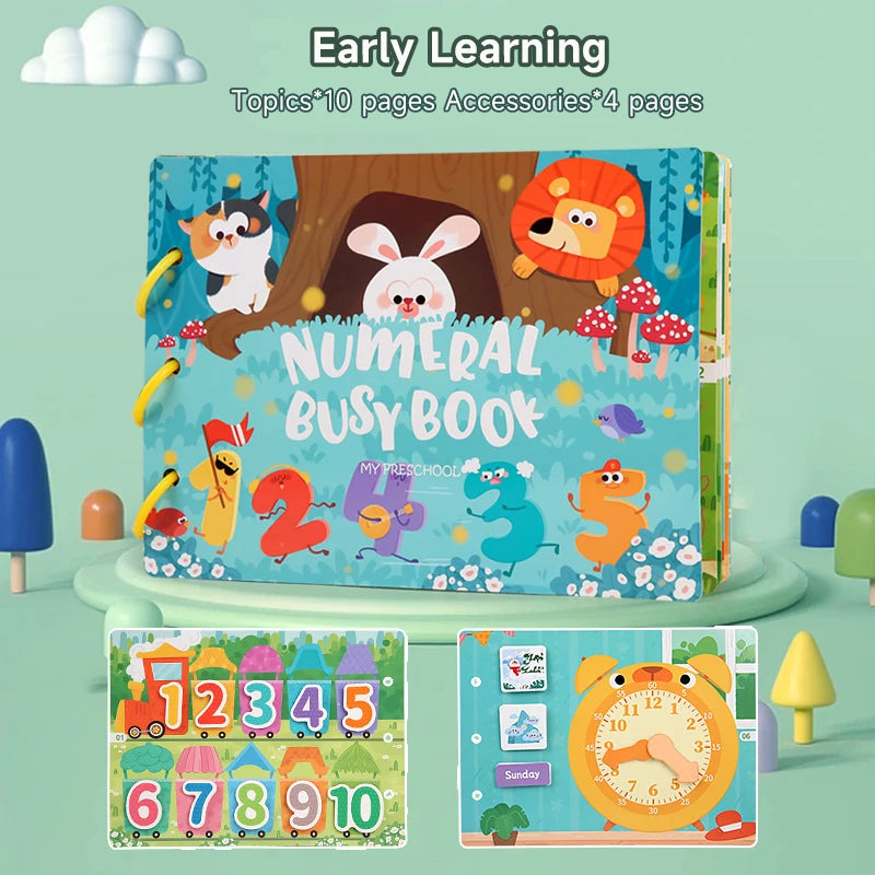 Montessori DIY Sticker Quiet Book – Reusable Educational Puzzle Toy for Kids