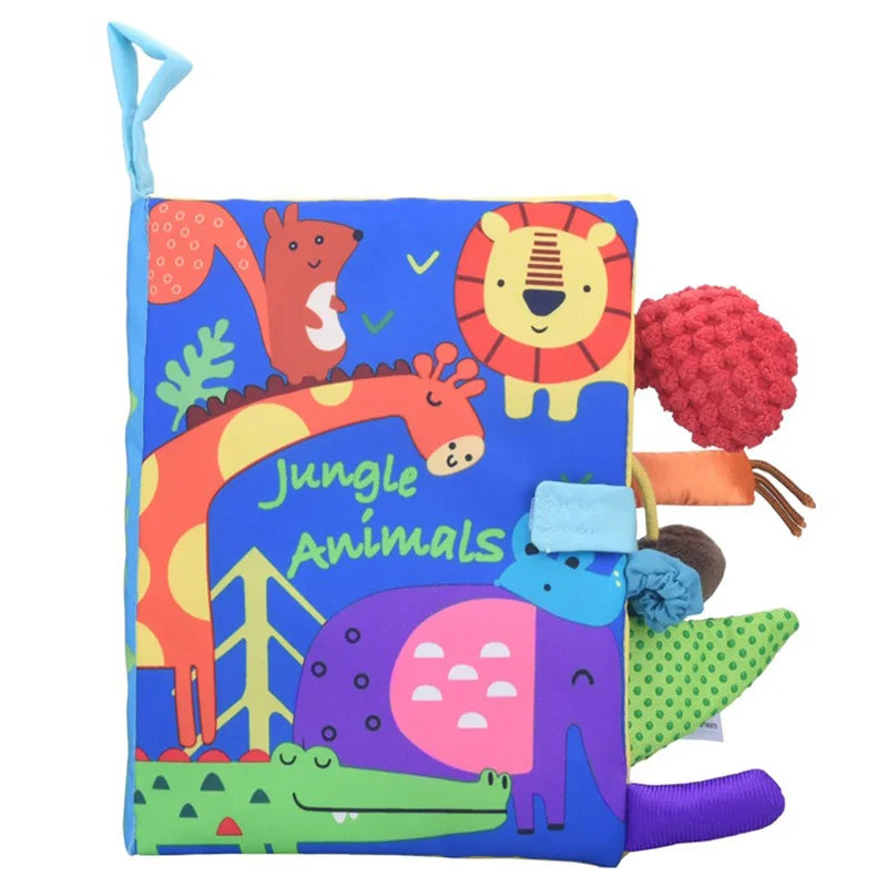 Soft 3D Cloth Baby Books – Sensory Early Learning Stroller Toys (0–12M)