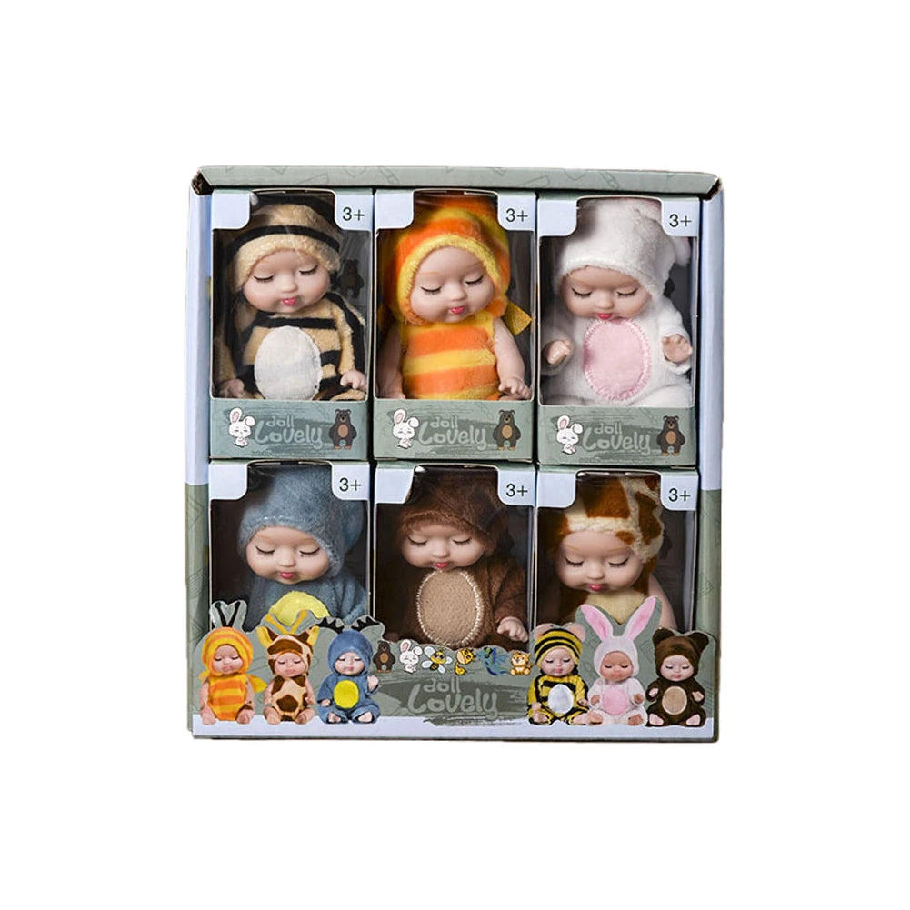 6-piece reborn doll kit, cute princess dolls