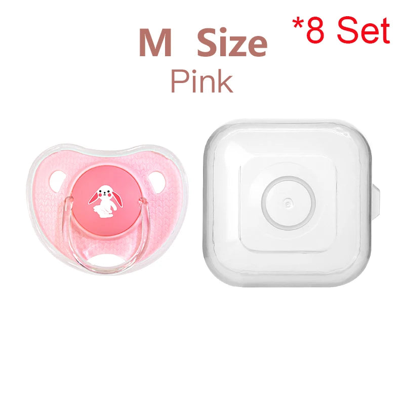 Cartoon Thumb-Shaped Silicone Teething Pacifier – Soothing Toy for Toddlers & Newborns