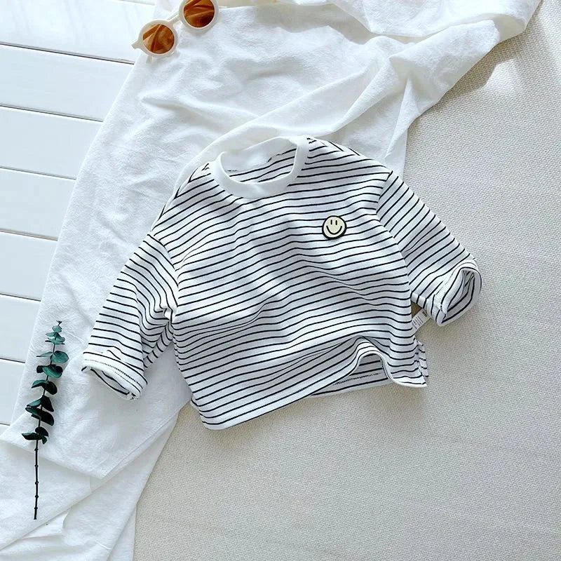 Striped Cute Baby, Long Sleeved T-shirt