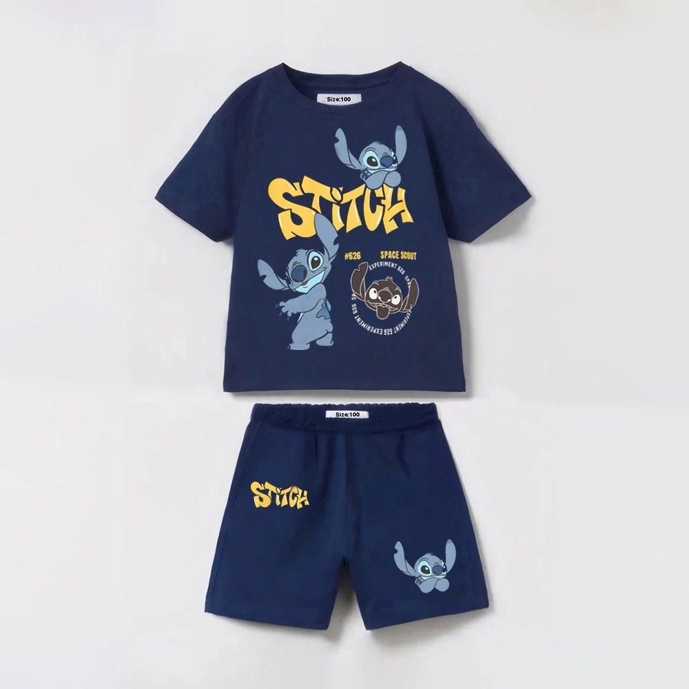 Baby Boys’ Summer Outfit Set – Short Sleeve Tee & Shorts (1–6Y)