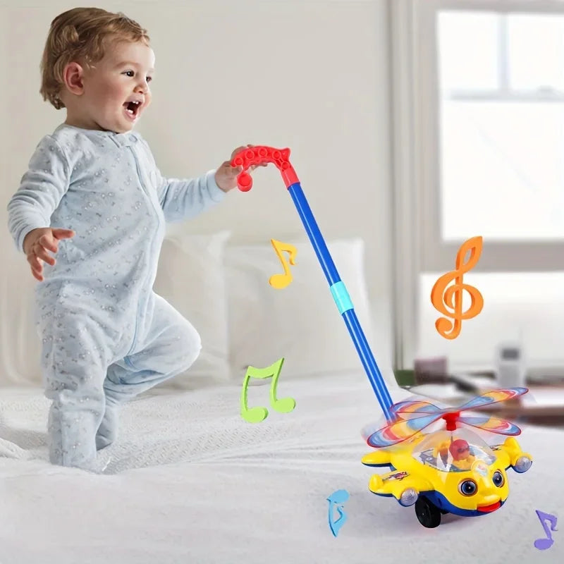 Toddler Push Walker Toy – Fun Airplane Ride-On for Early Walking & Play