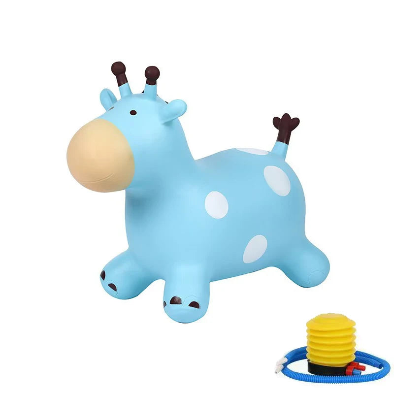 Cute Giraffe Bouncy Jumping,  Inflatable  Animals To Balance Sensory