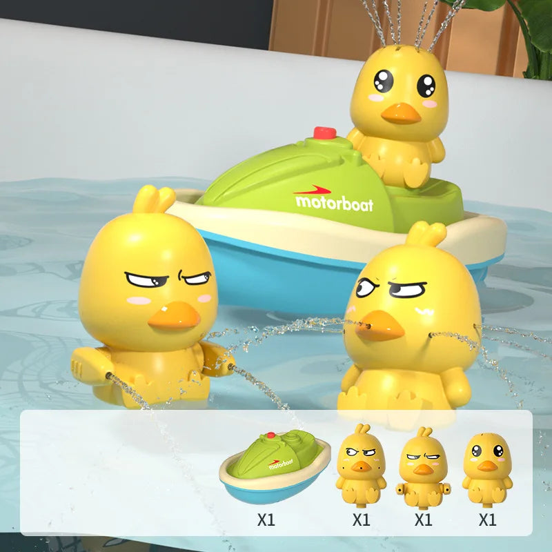 Cute Ducks, for bathtub , Automatic Water Spray