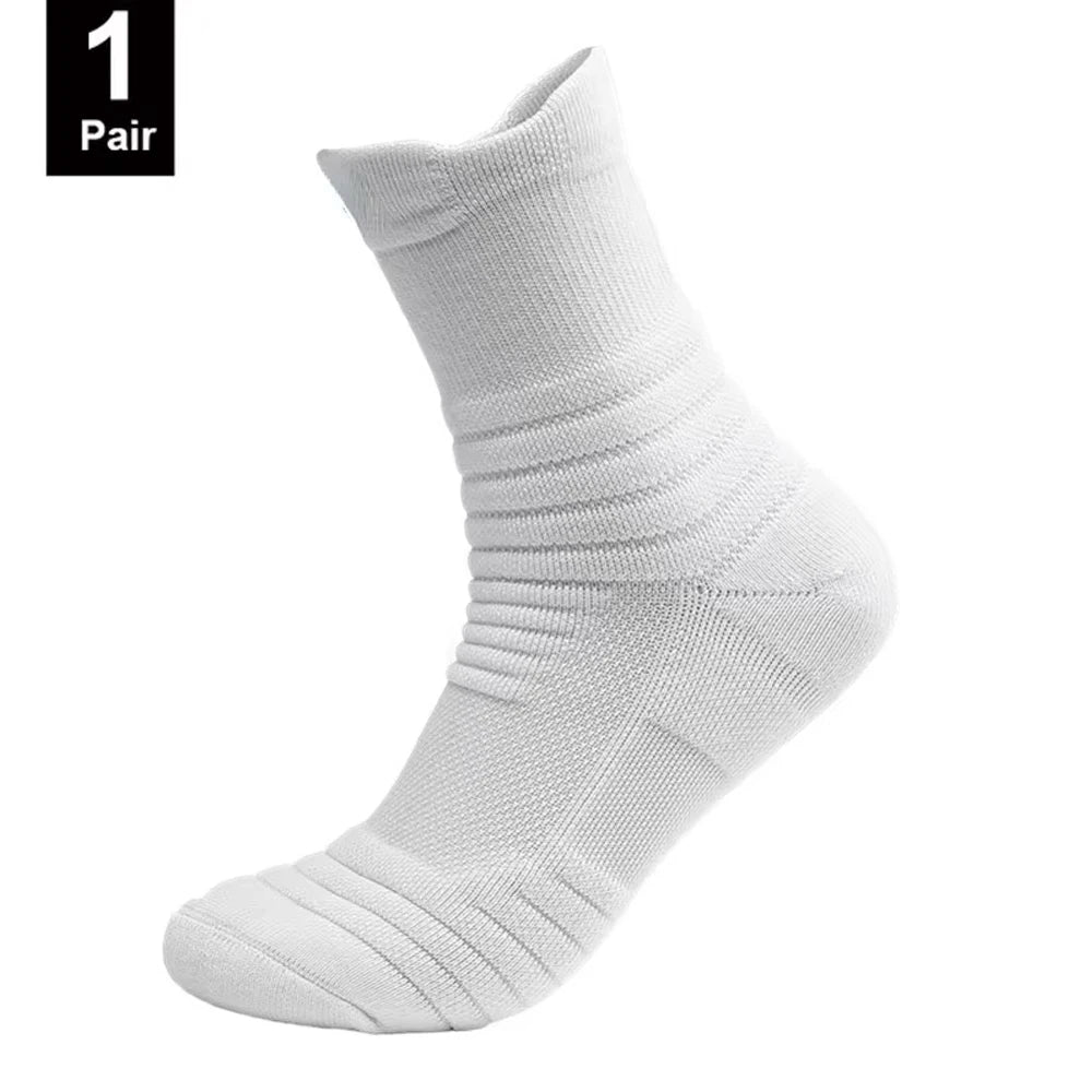 1/3 Pairs Anti-slip Football Socks Men Cotton Sock Short Long Tube Soccer Basketball Sport Socks Breathable Deodorous