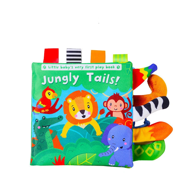 Soft 3D Cloth Baby Books – Sensory Early Learning Stroller Toys (0–12M)