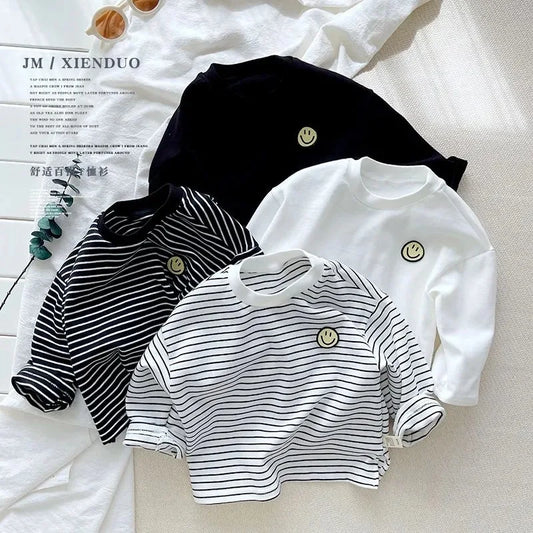 Striped Cute Baby, Long Sleeved T-shirt