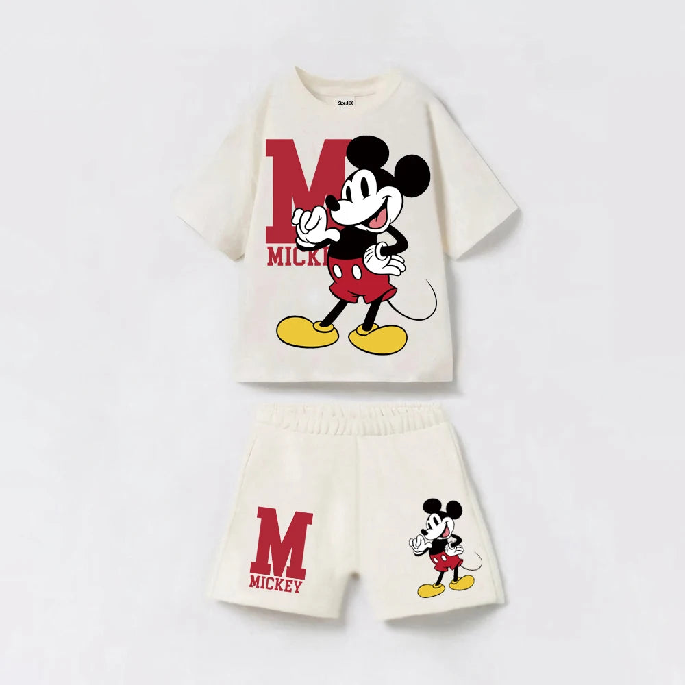 Baby Boys’ Summer Outfit Set – Short Sleeve Tee & Shorts (1–6Y)