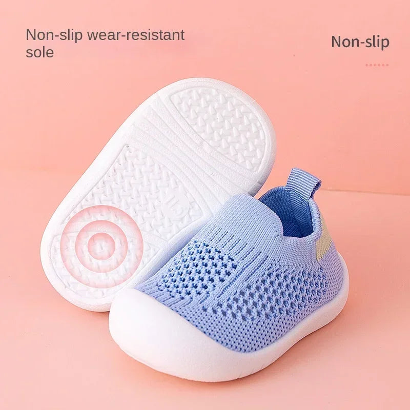Spring Summer Toddler Shoes, Breathable, Knitted, Non-slip