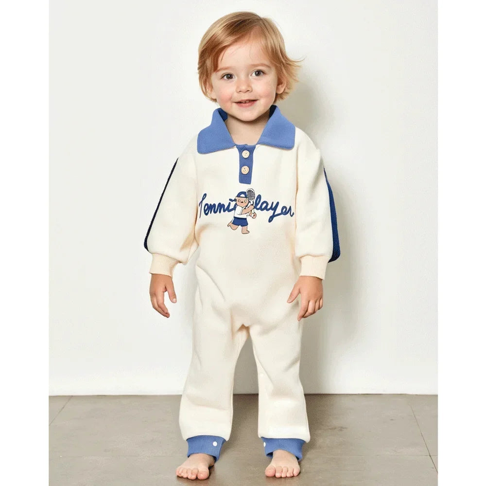 Autumn Rompers Baby Clothes Boys Girls Babies Handsome Onesies Newborn Outing Outfit Bodysuit & One Pieces Hangout Clothes