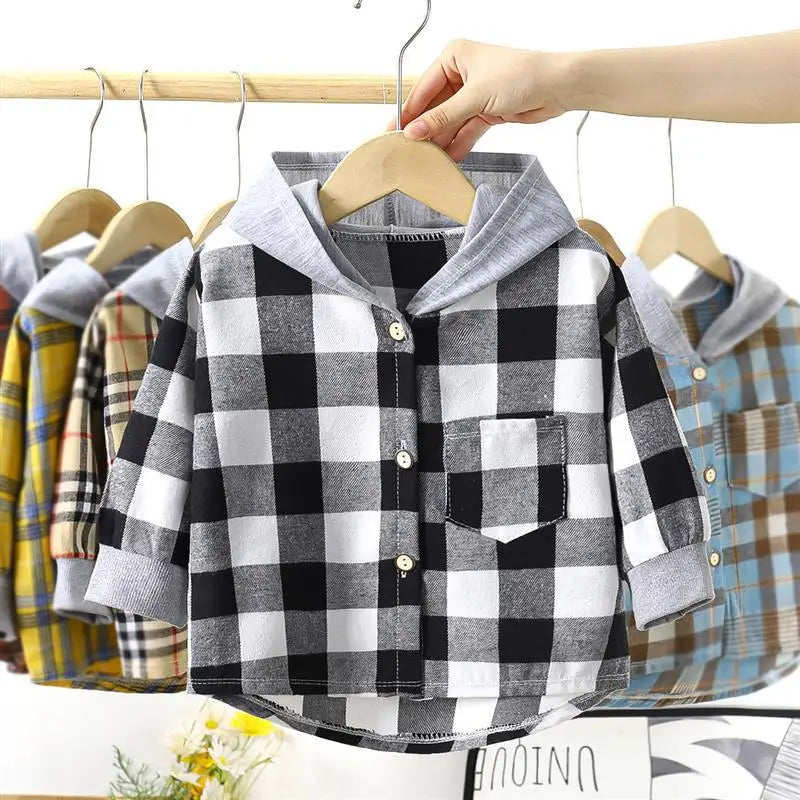 🧢 Kids Plaid Shirt