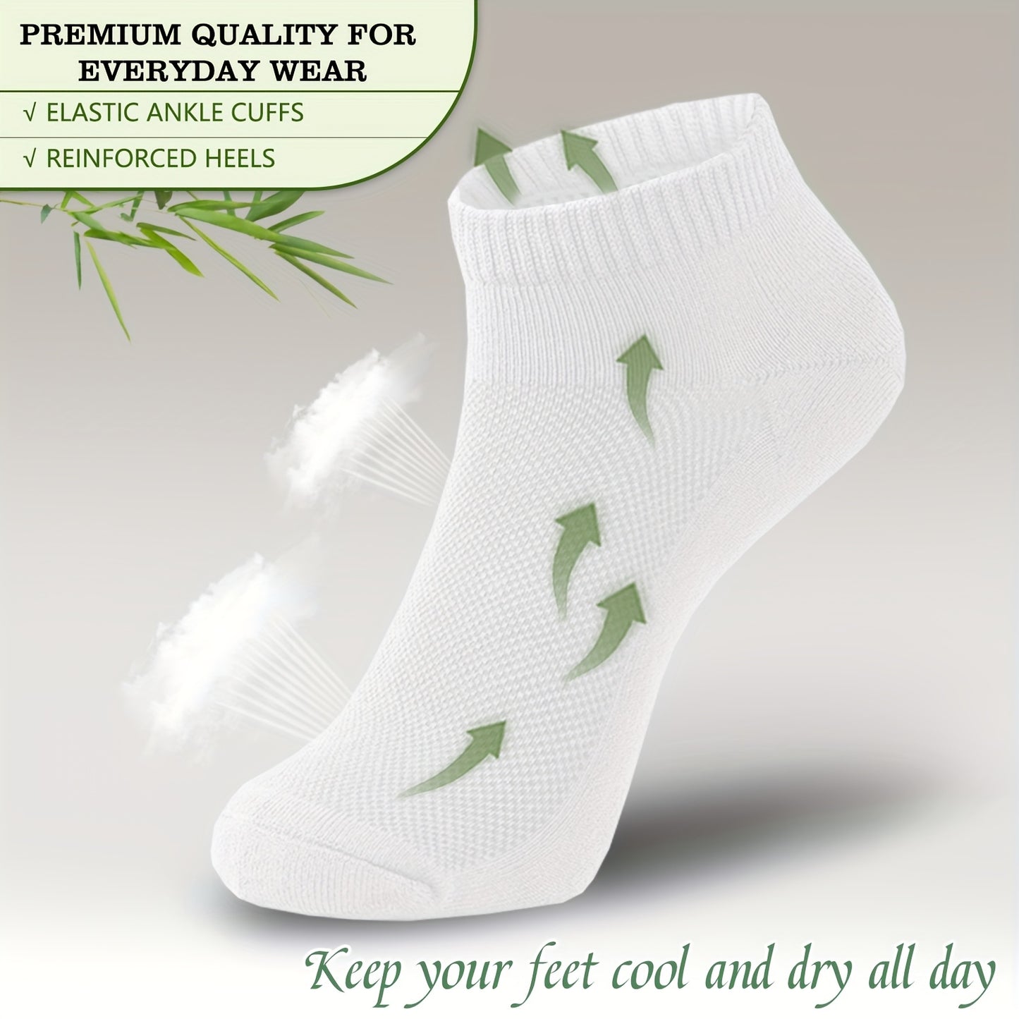 🎋 Bamboo Ankle Socks (6prs)