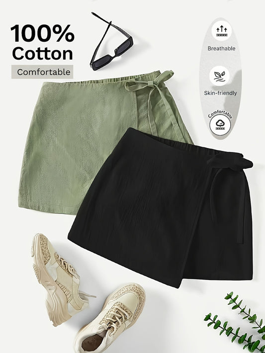🎀 Elegant Bow Shorts (2-Pack)