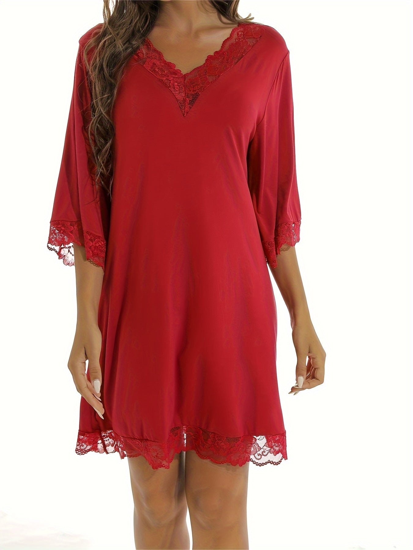 Damen-Sommerpyjama, kurzärmliges Modal-Oberteil und Shorts, weiche, bequeme Loungewear