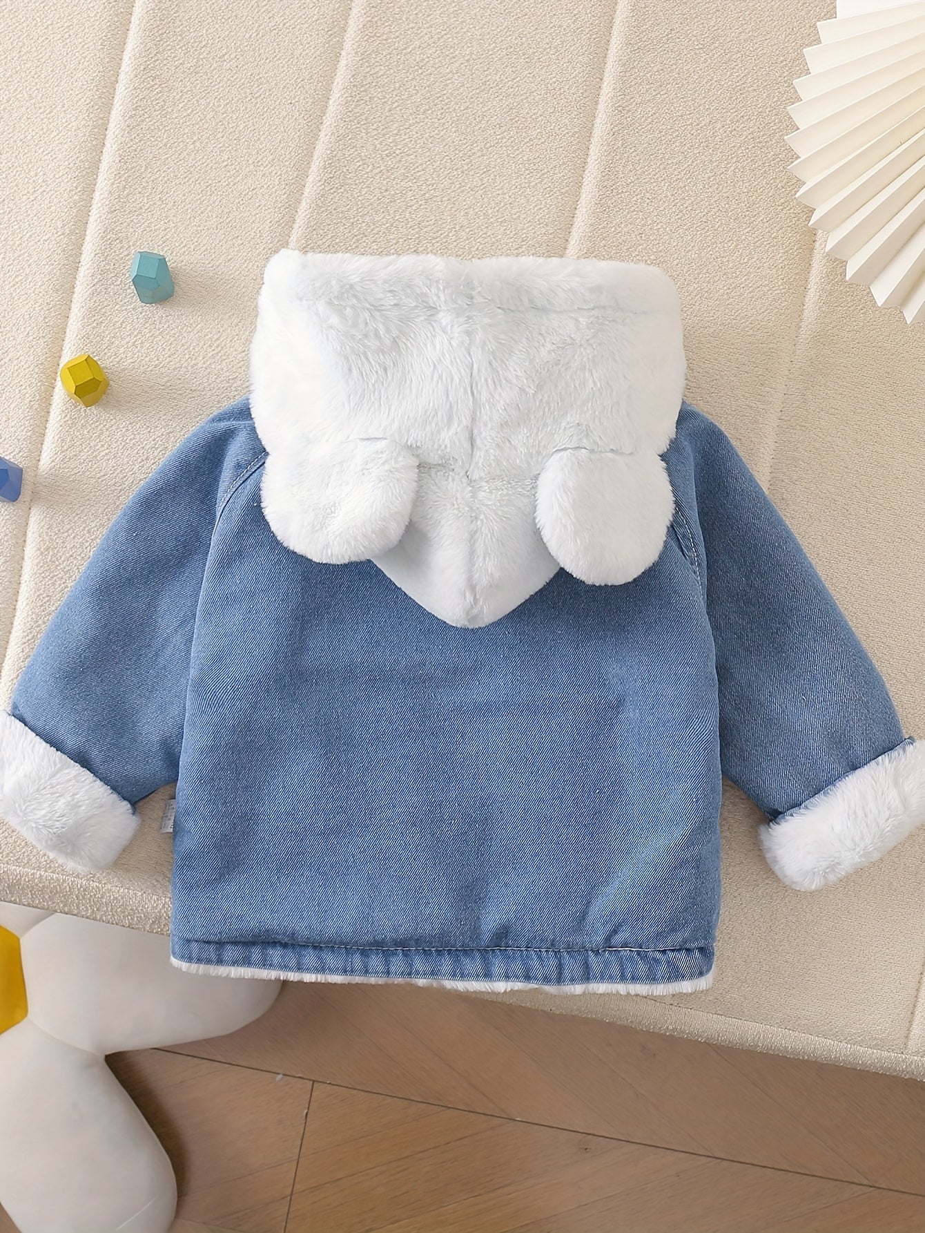 🐻 Fleece Denim Bear Jacket