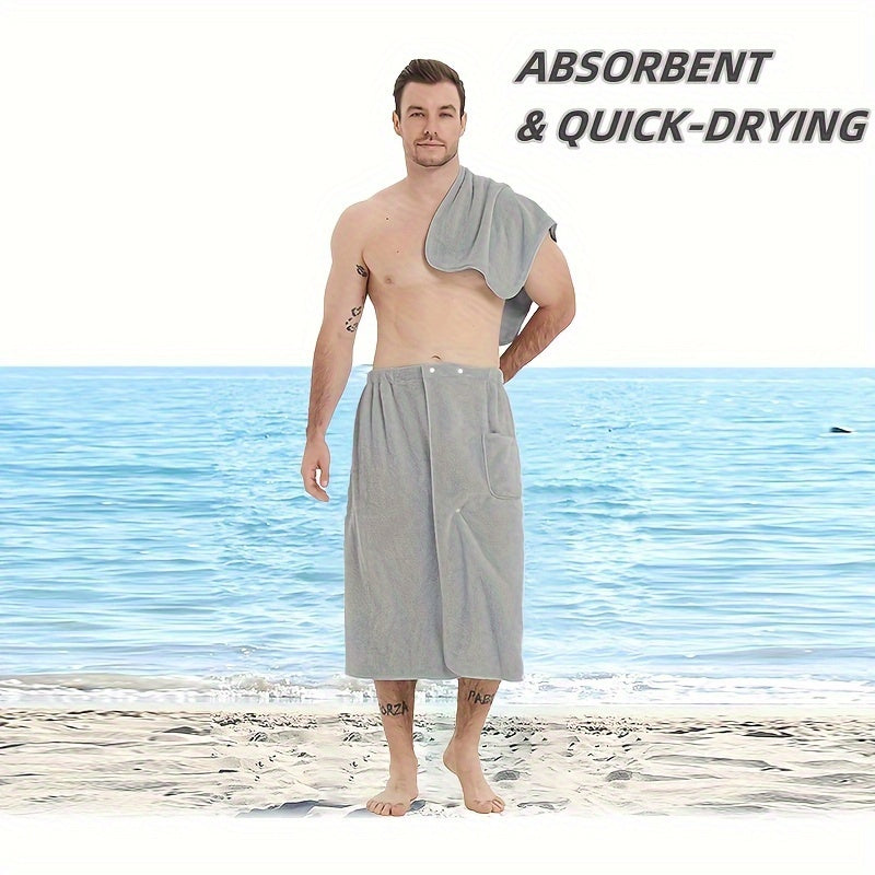 🧖‍♂️ Men’s Microfiber Bath Set (2pcs)