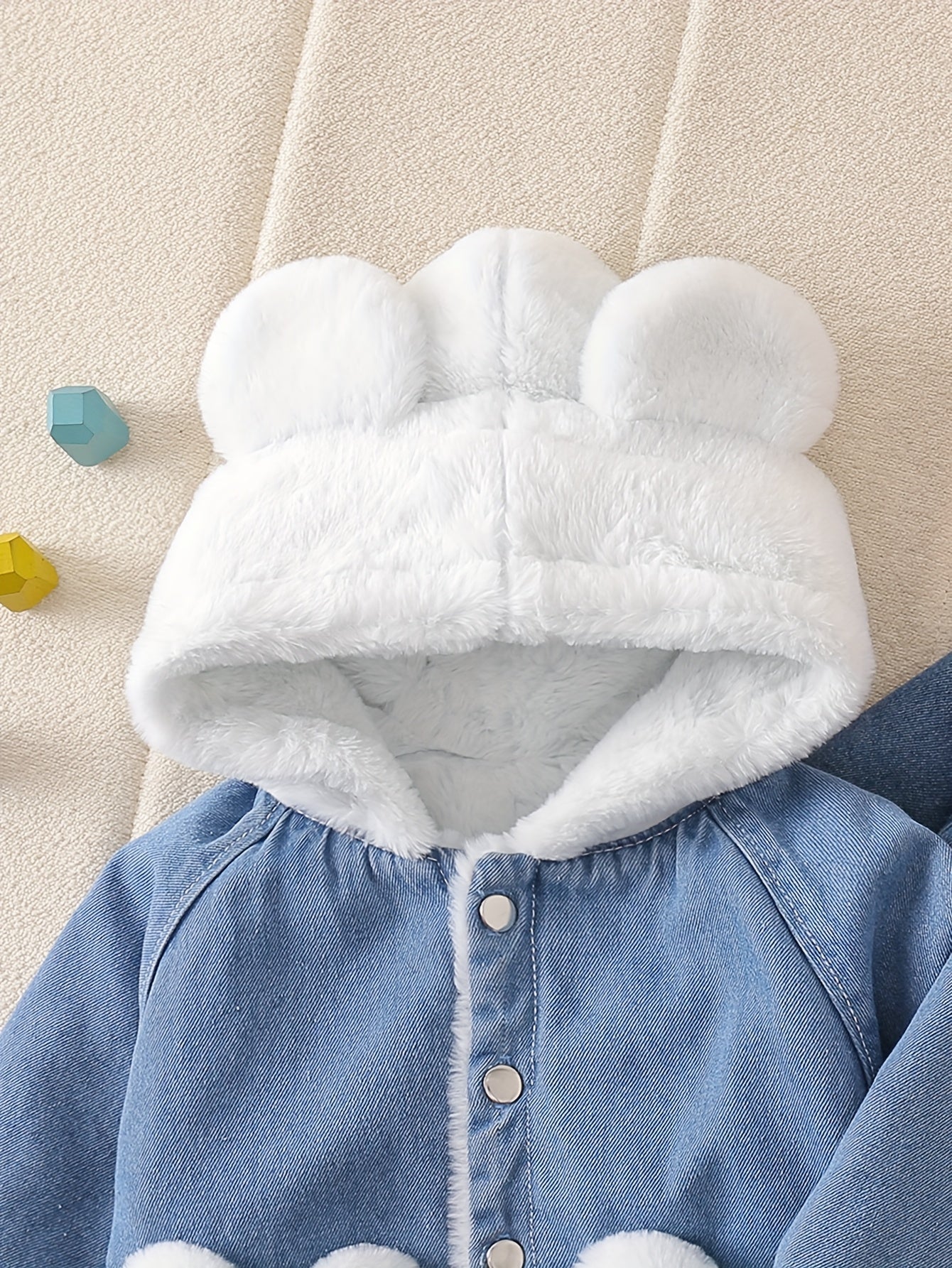 🐻 Fleece Denim Bear Jacket