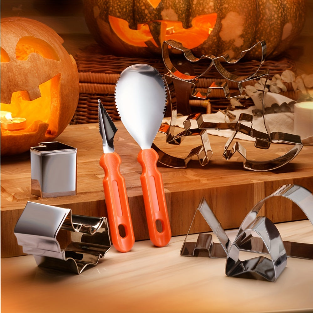 🎃✨ 12pcs Pumpkin Carving Kit – DIY Halloween Tools
