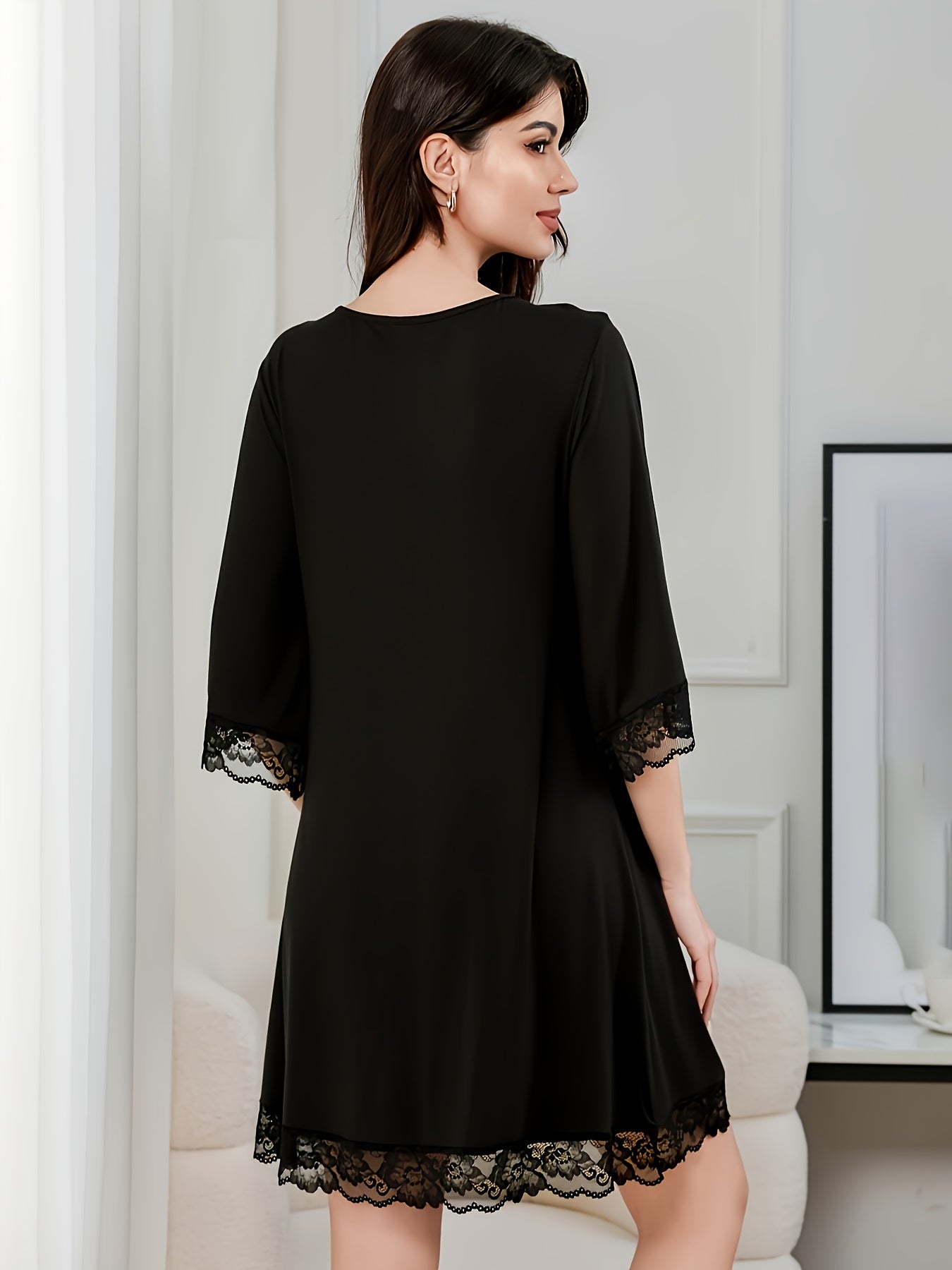 Damen-Sommerpyjama, kurzärmliges Modal-Oberteil und Shorts, weiche, bequeme Loungewear