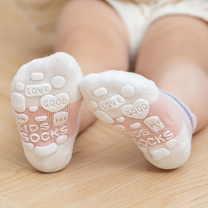 ☁️ Kids Non-Slip Socks (5prs)