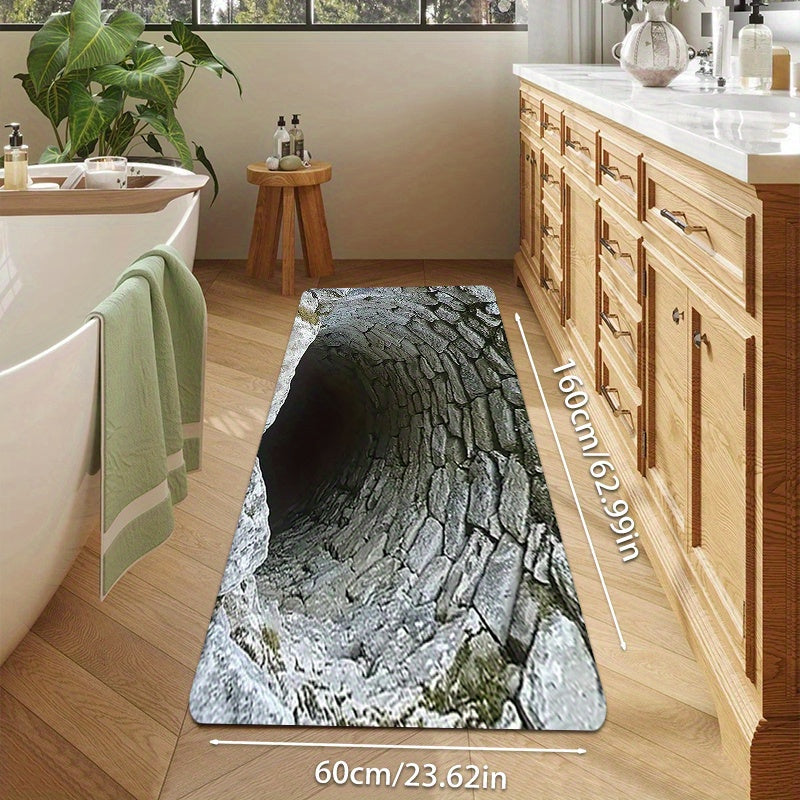 🌀 Endless Abyss Door Mat – Non-Slip Visual Illusion Decor