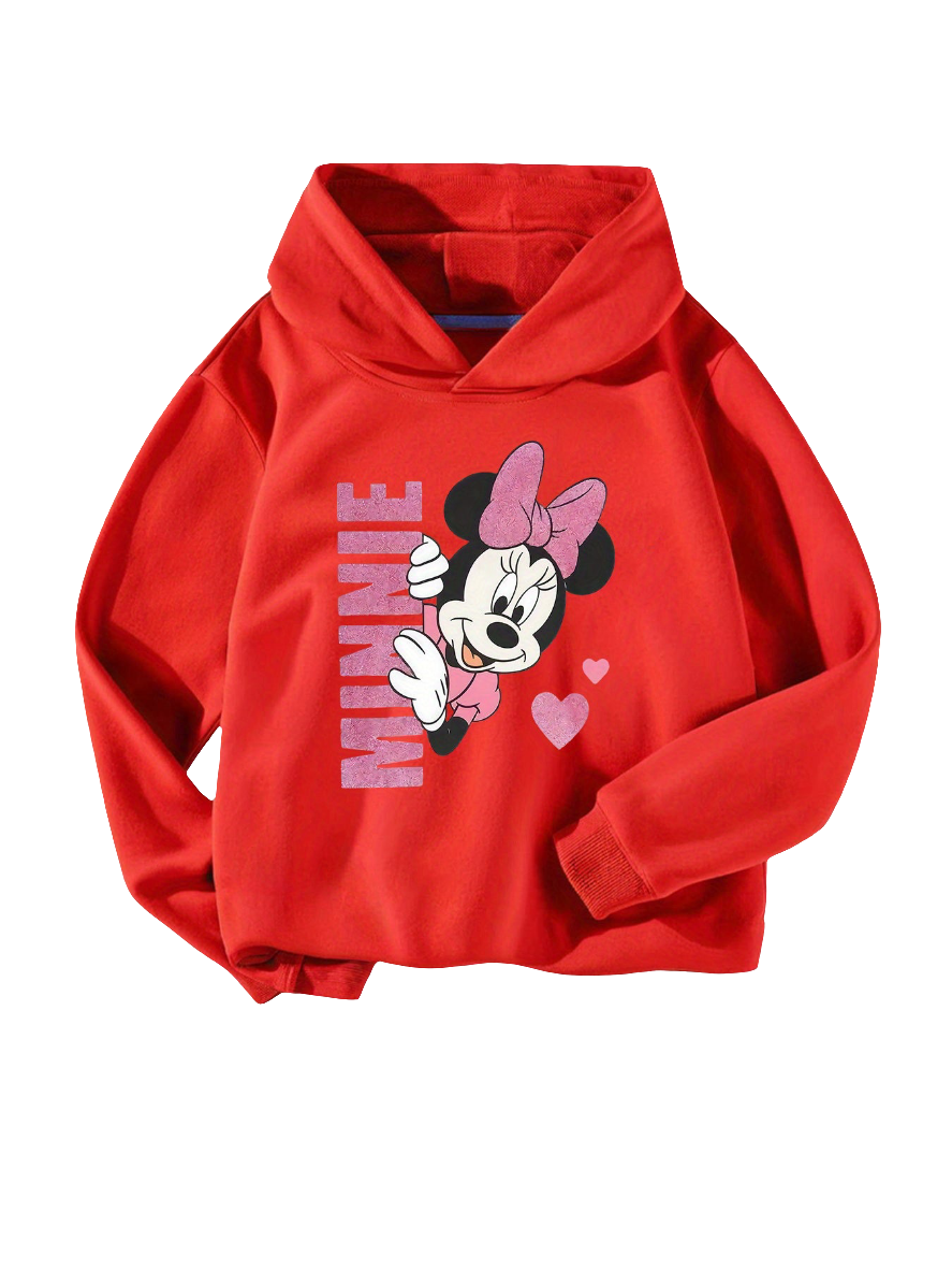 👧🎀 Conjunto de sweatshirt com capuz e calças jogger da Minnie Mouse