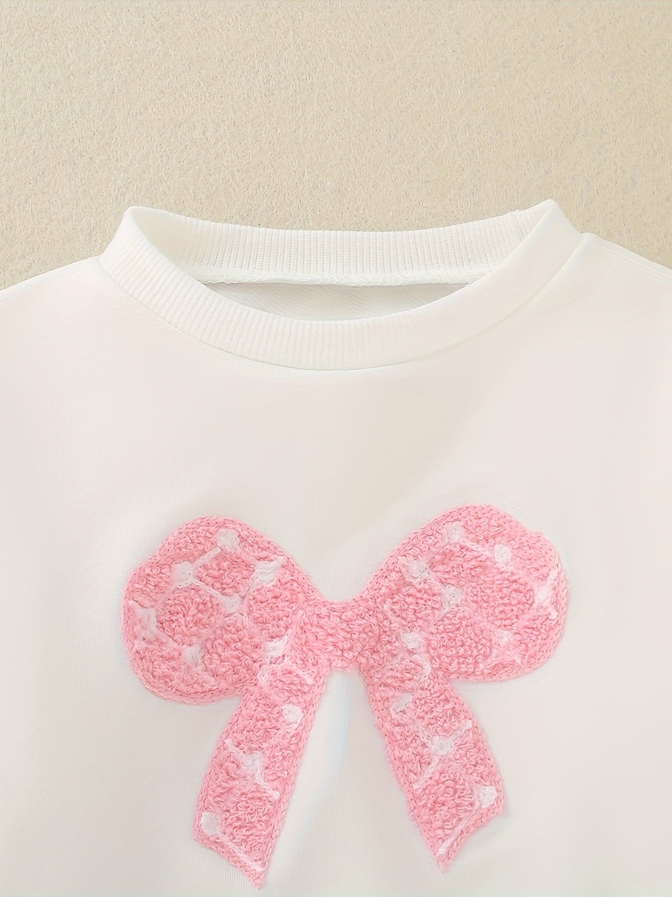 Girls’ 2PCS Outfit – Bow Top & Long Pants Set