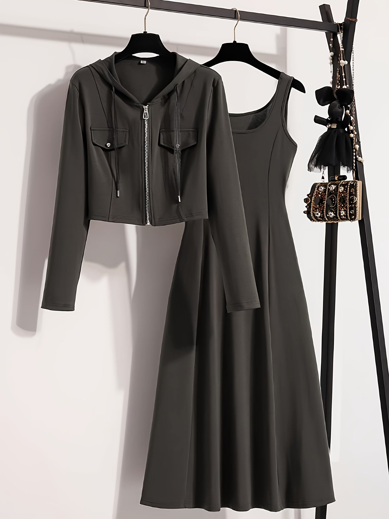 ✨ Women’s Hoodie & Dress Set (2pcs)