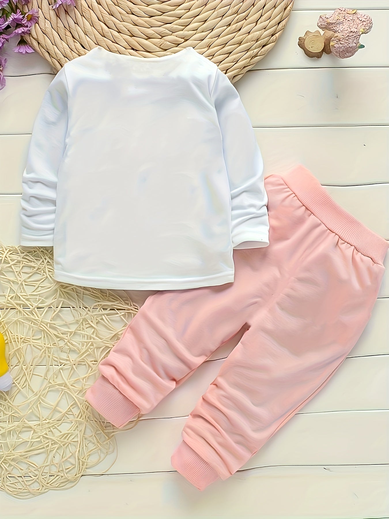 Girls’ 3PCS Long-Sleeve Outfit – Lollipop Print Hooded Sweatshirt Set for Spring/Autumn