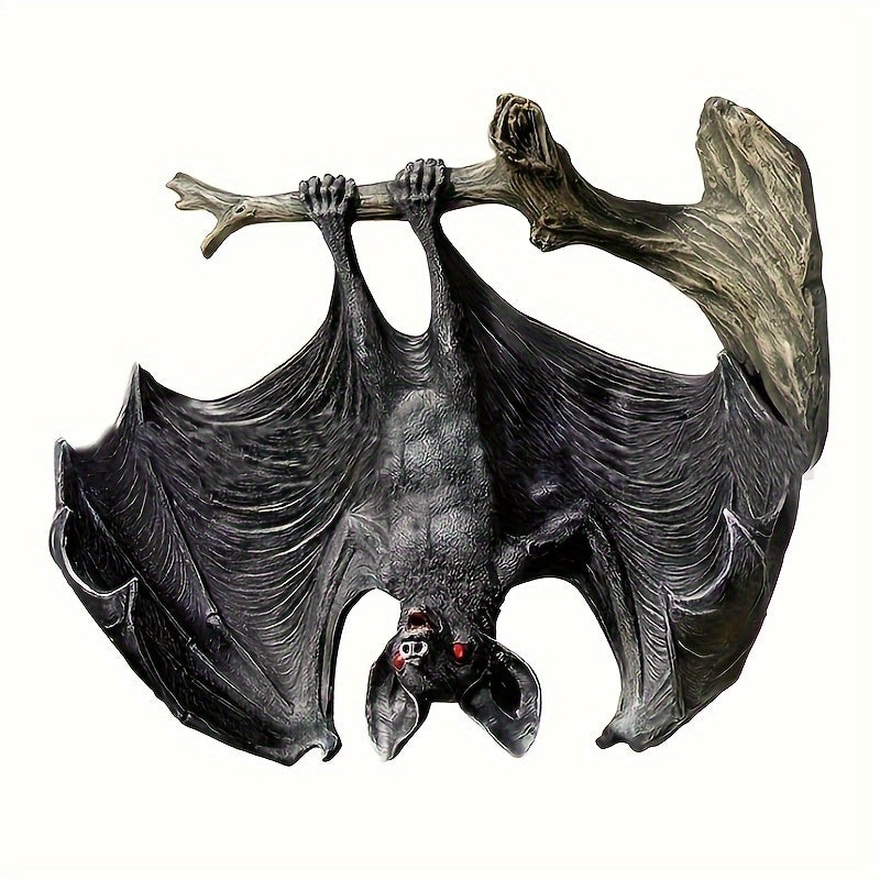 🦇 Hanging Vampire Bat – Glowing Red Eyes Halloween Decor