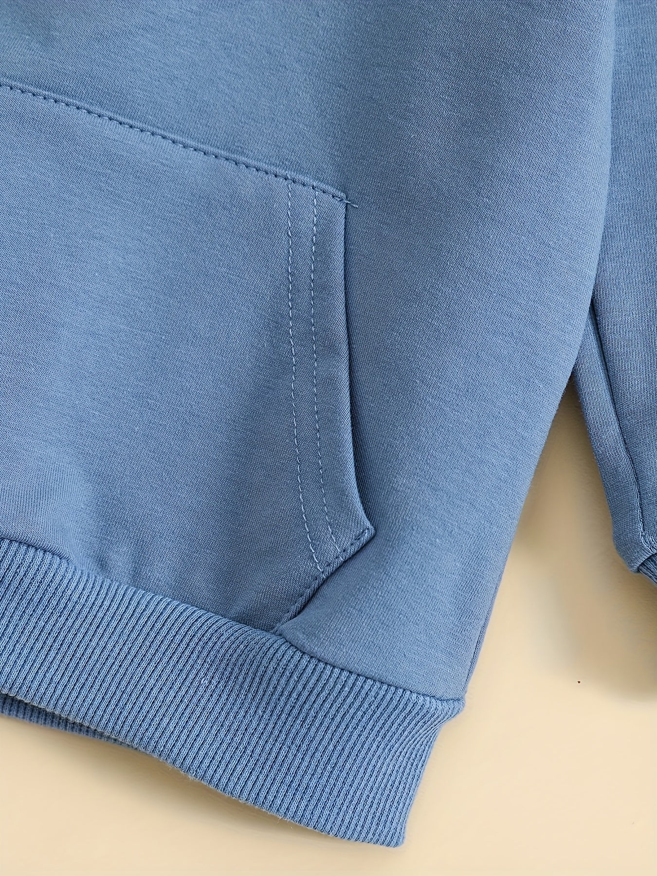 Boys’ Long Sleeve Crewneck Sweatshirt – Casual Cotton Blend Top with Pockets