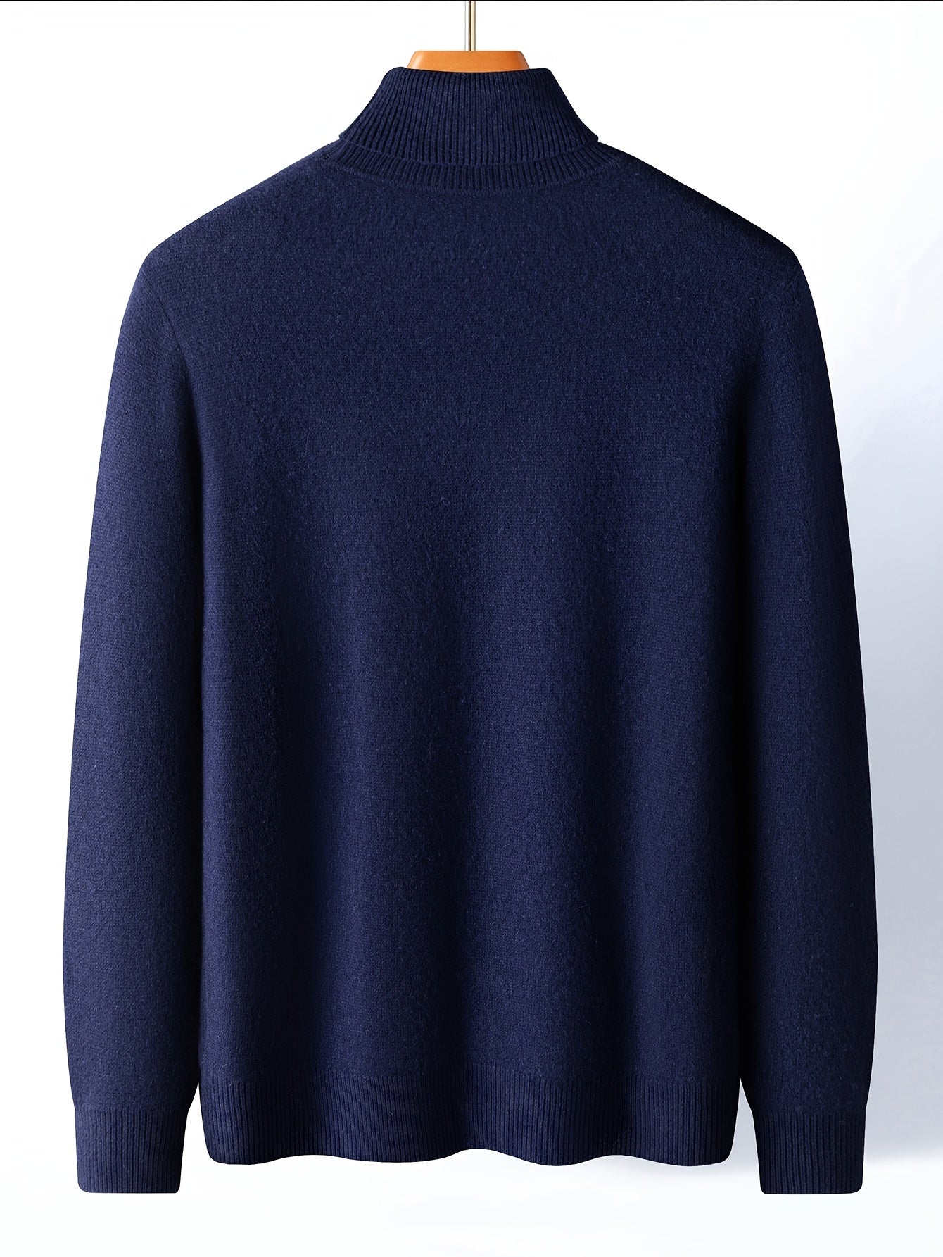 FORTEI Men's Heavyweight Wool Turtleneck Sweater – Thick Warm Winter Pullover for Casual & Formal Wear