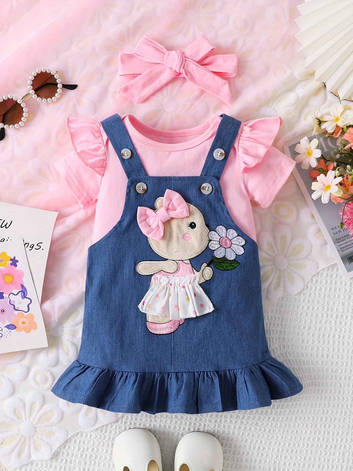 🐻 Bear Sunflower Baby Set