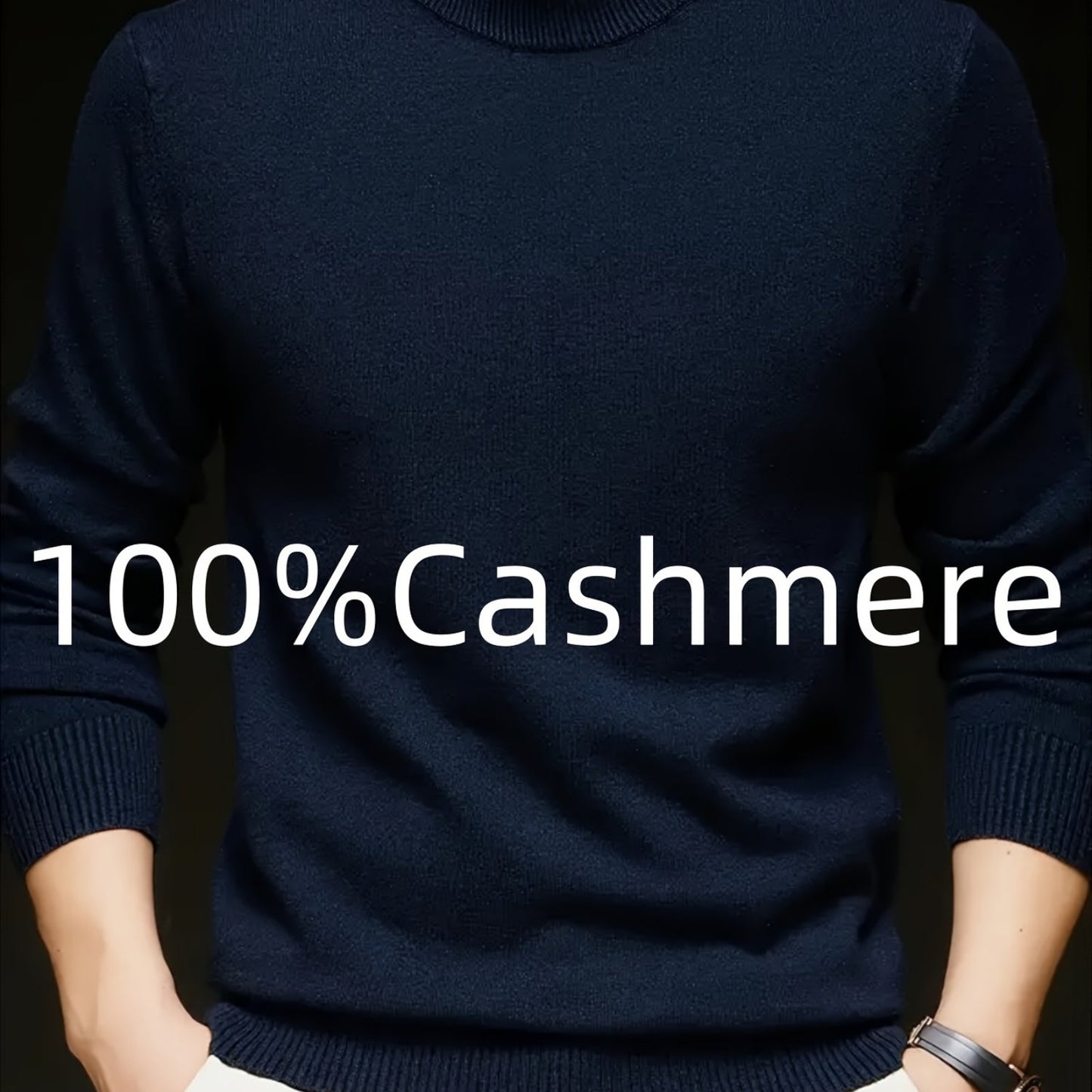 100% Velvet Men's Sweater – Casual & Comfortable, Soft Fabric, Warm, Ideal for Business Layering