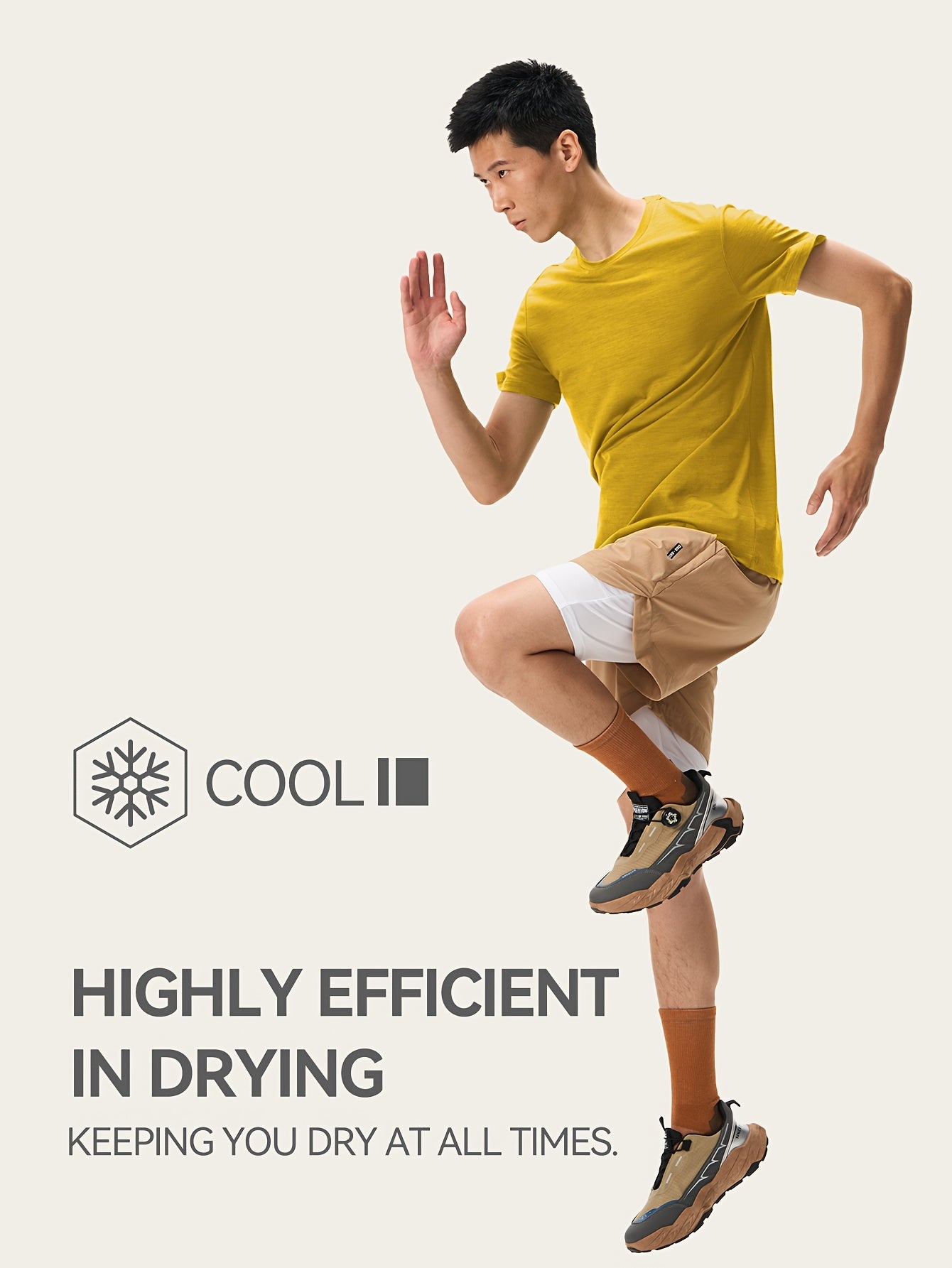 Men's Outdoor Quick-Dry Velvet Short-Sleeve Round-Neck T-Shirt – Breathable for Hiking & Running