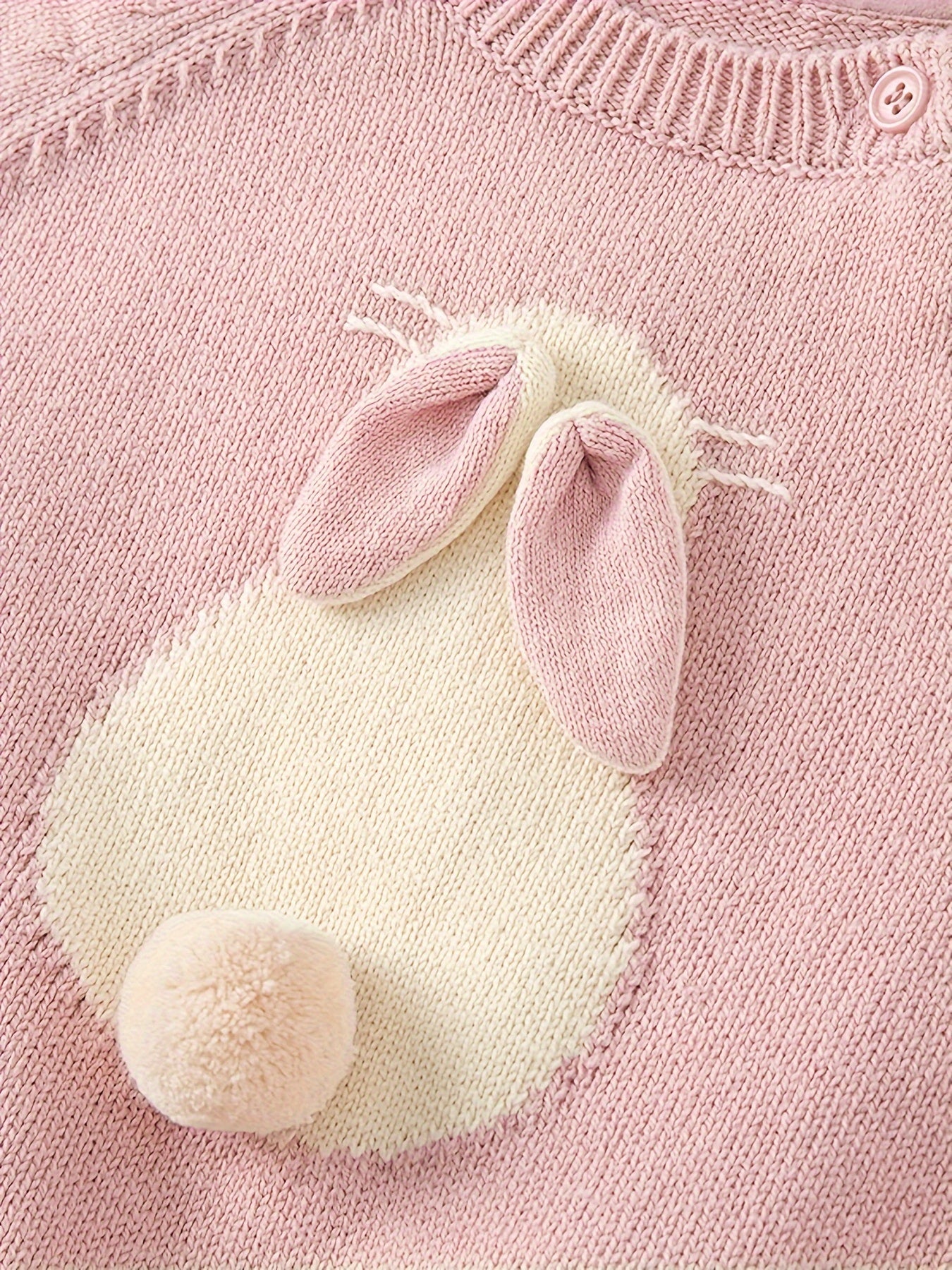 Girls’ Rabbit Pullover Sweater – Cute Autumn/Winter Outfit