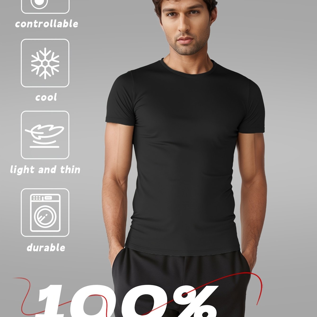 Men's Outdoor Quick-Dry Velvet Short-Sleeve Round-Neck T-Shirt – Breathable for Hiking & Running
