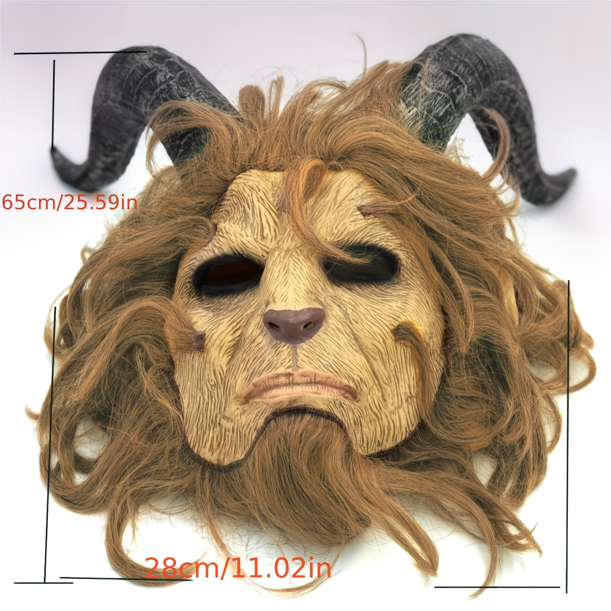 👹 Mythical Creature Mask – Horned Halloween Costume