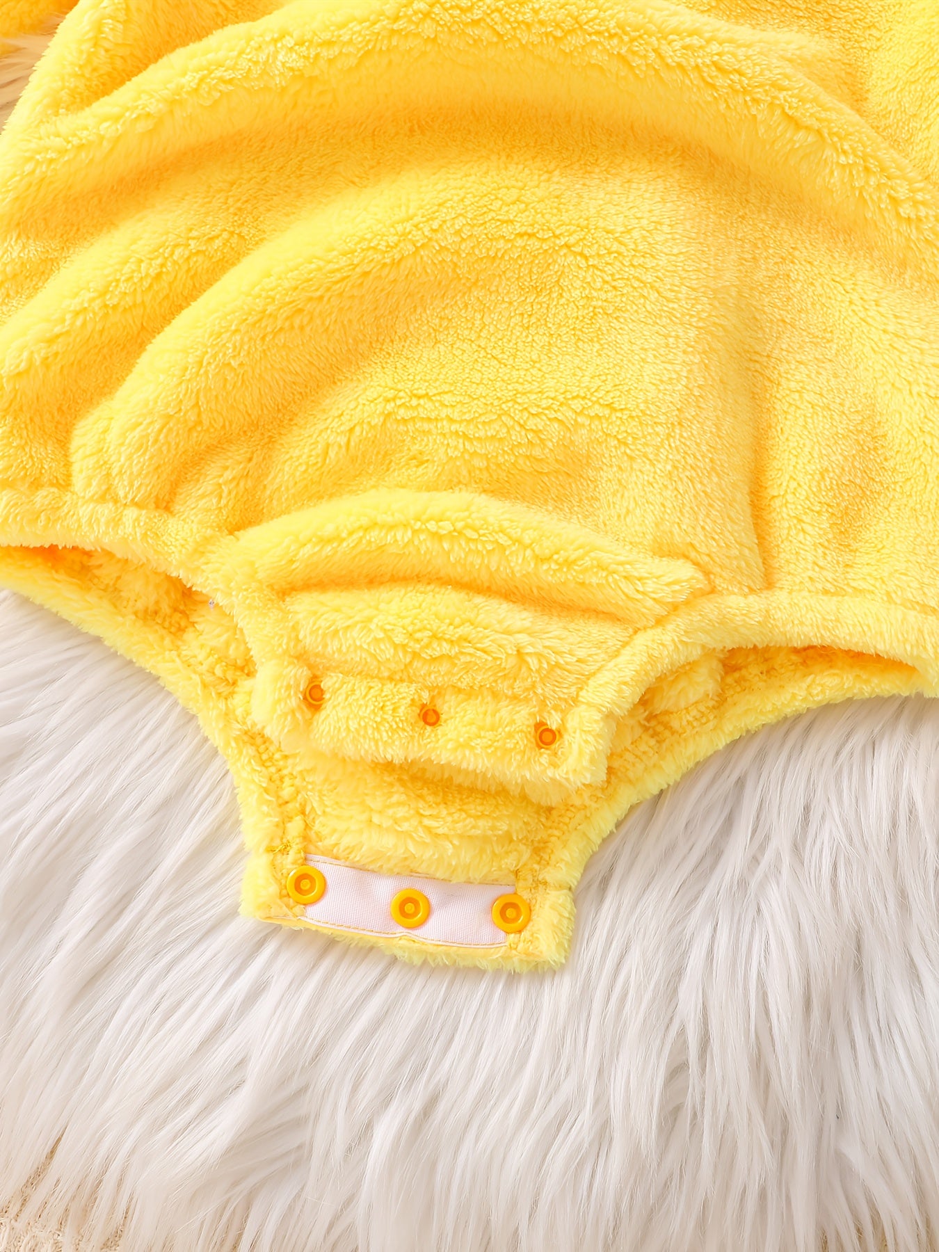 🐥 Yellow Chick Onesie – Soft Fleece Outfit for Babies