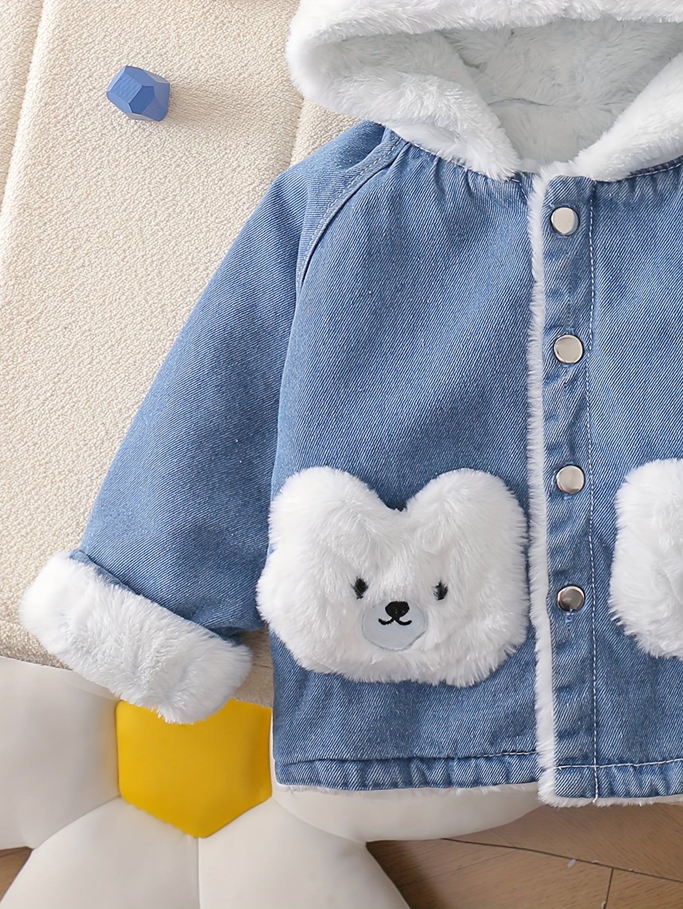 🐻 Fleece Denim Bear Jacket