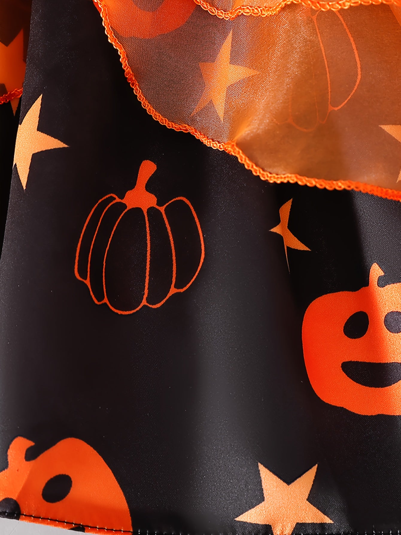 🎃 Girls’ Pumpkin Dress Set – Dress & Tote Bag for Halloween