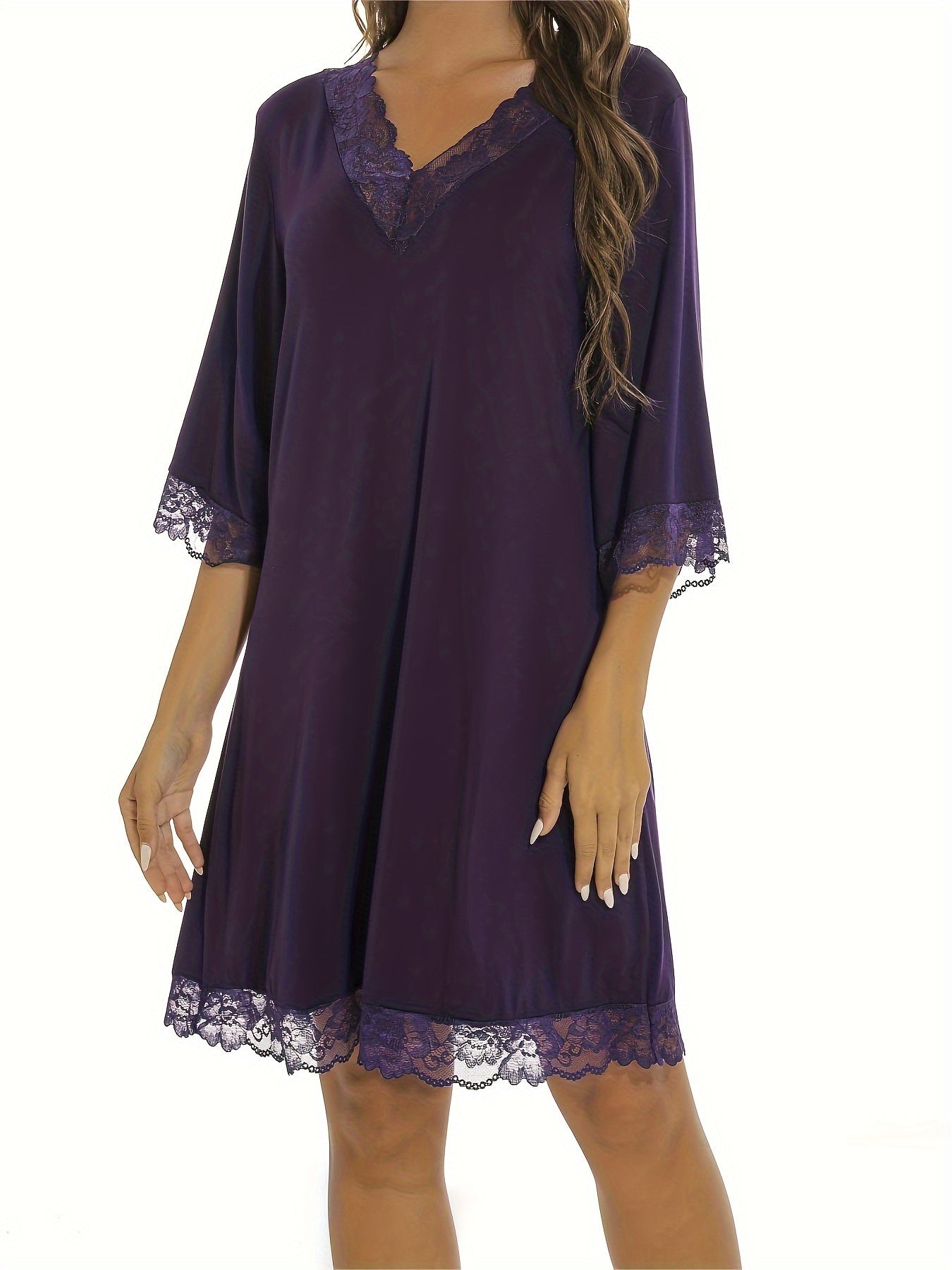 Damen-Sommerpyjama, kurzärmliges Modal-Oberteil und Shorts, weiche, bequeme Loungewear
